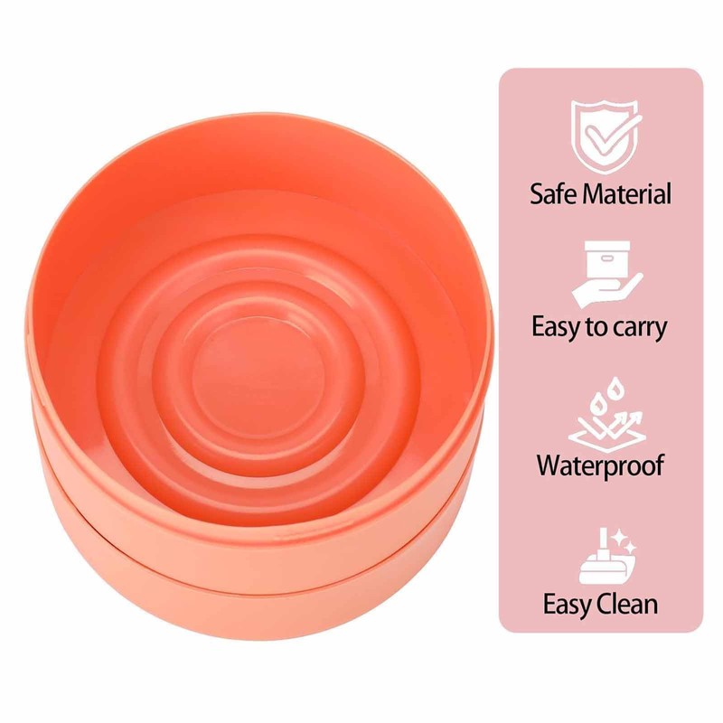 Round Soap Box, Small Soap Box with Lid, Leak-proof Soap