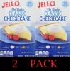 JELL-O 2x Jello No Bake CLASSIC CHEESECAKE Jell-O - 11.1