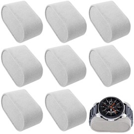 Watch Pillow,8PCS Watch Display Cushion,Boxes Pillow Watch Holder, Soft Faux Velvet Wristwatch Display Pad Jewelry Display Stand Pillows for Watches Bracelets and Other Jewelry(Gray)