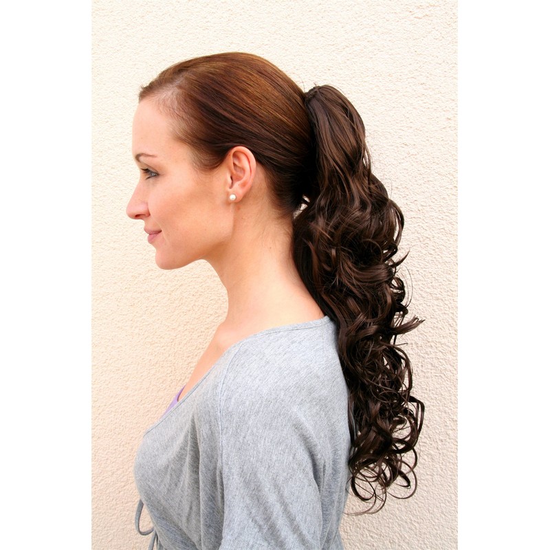 WIG ME UP - C128-6(126) Hair Piece Curly Long Brunette