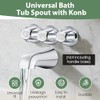 Bathtub Faucet and Shower Knobs Replacement,Easy to Install Tub Spout