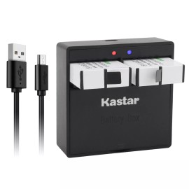 For GoPro 2x Kastar Battery & Dual Charger for GoPro AHDBT-501 601 HERO5 GOPRO5 AABAT-001