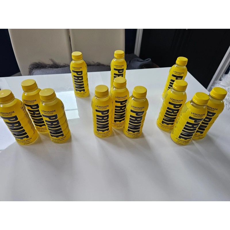 Prime Lemonade Three pack of Hydration Drink Lemonade 16.9 FL