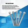 304 Stainless Steel Half Thread Bolt Wood Hex Lag Screws