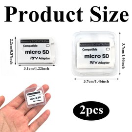 ShigKeu 2Pcs for SD2Vita 6.0 Memory Card Adapter SD2Vita Convertor for PS Vita 1000 2000