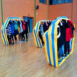 KINDEN Teamwork Games Run Mat - 2 Packs Teamwork Games Group Learning Activity Fun Playing Run Mats for Adults Kids Family Field Day Backyard Playground Birthday Party Games