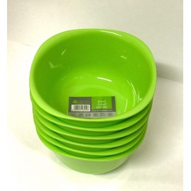 Reusable ECO Unbreakable Colourful Plastic Bowls Set-of-4 - Shatterproof - 100% Food Safe - Perfect for Camping, Indoors, Outdoors, and picnics (Small 800ml, Green)