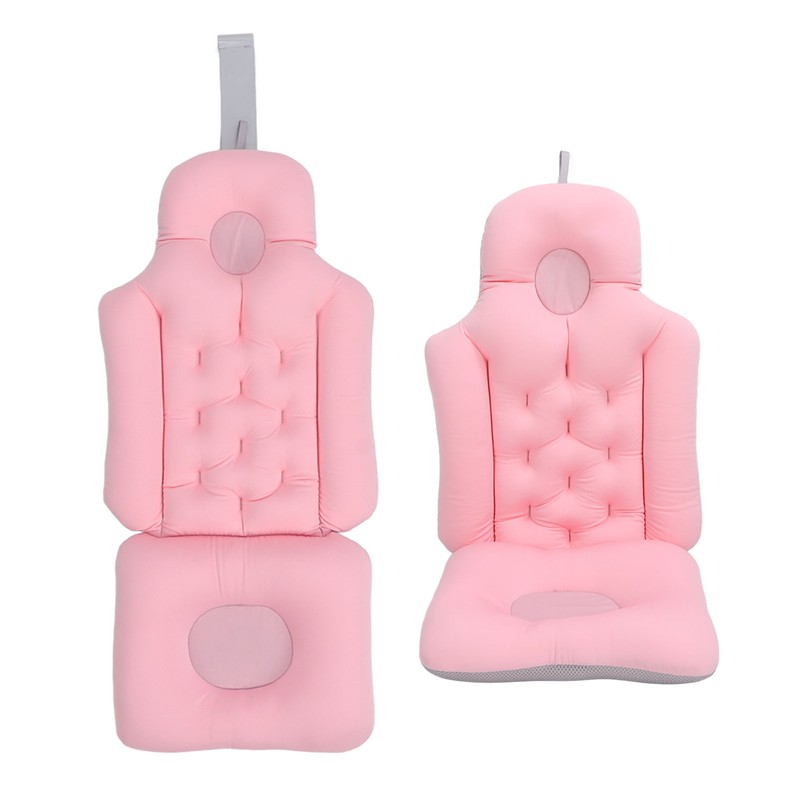 Bathtub Cushion Soft Breathable Folding Headrest Back Support Bath Pillow