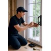 Ruigrit Offset Sliding Patio Door Handle Set with Mortise Lock