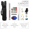 Ezgnuk Pool Cue Case 4x4, Pool Cue Carrying Case Holds