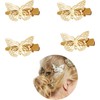 Abc Style Broche Pinza Pasador Dorada de Mariposa Kit 4