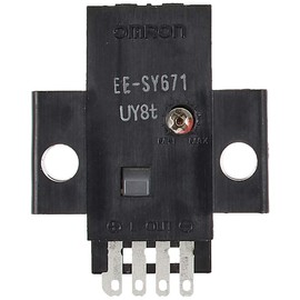 omron Photo/Micro Sensor with Sensitivity Bolium, Reflective, Horizontal Type, Detection Distance 0.04 - 0.2 inches (1 - 5 mm), DC Light System, NPN Output (EE-SY671)