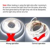 KXZM 24V COB LED Strip Light Cool White 6000K 2400LEDs