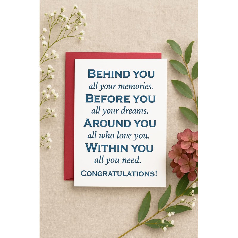 LoLoud Graduation Card, Inspirational Congratulation Card for High School College