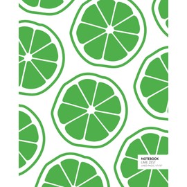 Notebook Lime Zest (8x10 Notebook) (White)