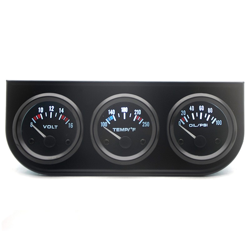 3 in 1 Car Meter Auto Gauge Voltmeter Water Gauge