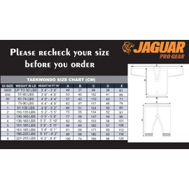 Regular Taekwondo Gi Uniform Set 8oz Ultra Light TKD Suit With Belt For Kids Adults Unisex (White With Black Trim, 3)