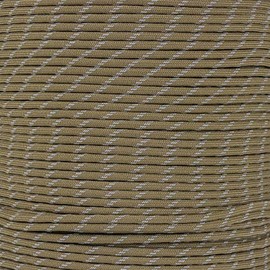 Paracord Planet 550 Paracord – Parachute Cord – Mil Spec Type III 7 Strand Core – Made in The USA (Reflective Coyote Brown)