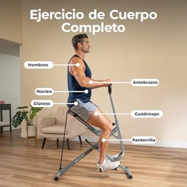Sunny Health & Fitness Máquina de Sentadillas y Remo Row-N-Ride