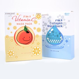 Yunseul Jjangmi Collagen Mask Pack 25ml x 10 sheets Wrinkle improvement functional cosmetics Jjangmi collagen mask pack 1 box / 윤슬 짱미 콜라겐 마스크팩 25ml x 10매 주름개선 기능성 화장품 짱미 콜라겐마스크팩 1박스