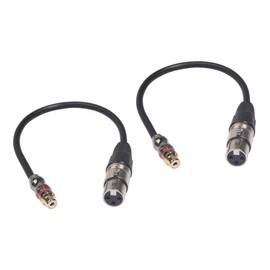 Mikinona 2pcs High-end RCA to XLR Converter Cable Audio Connect Cable for Speaker Amplifier Professional Audio Adapter