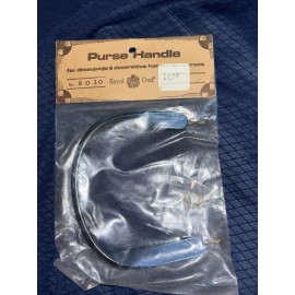 Royal Coat Vintage ROYAL COAT Blue MOP Lucite Round Purse Handle Replacement 8020 NOS