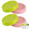 (4-PCs) Travel Bottle Caps Compatible with Como tomo Bottles, Storage