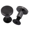 20 Pcs Rivets for Leather Work, Black Chicago Screws Brass
