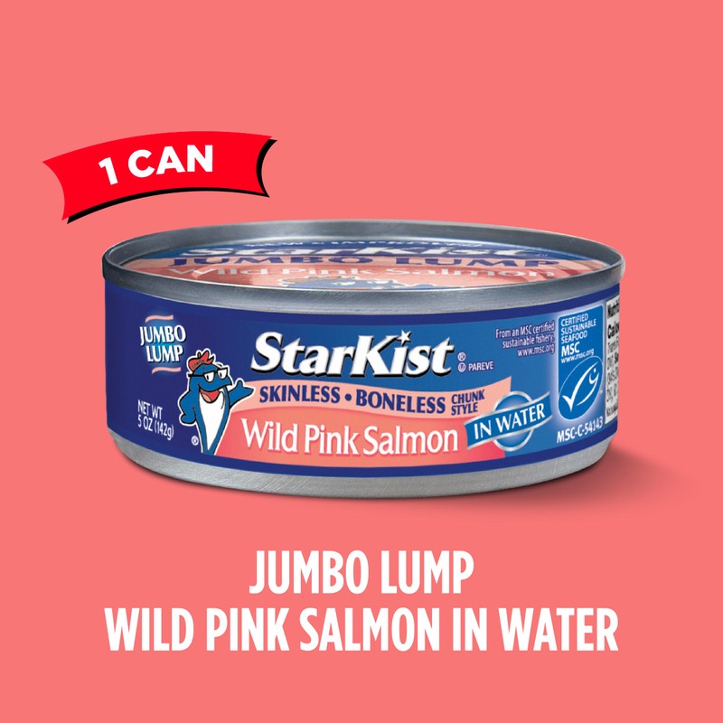StarKist Wild Pink Salmon - Skinless, Boneless - 5 oz