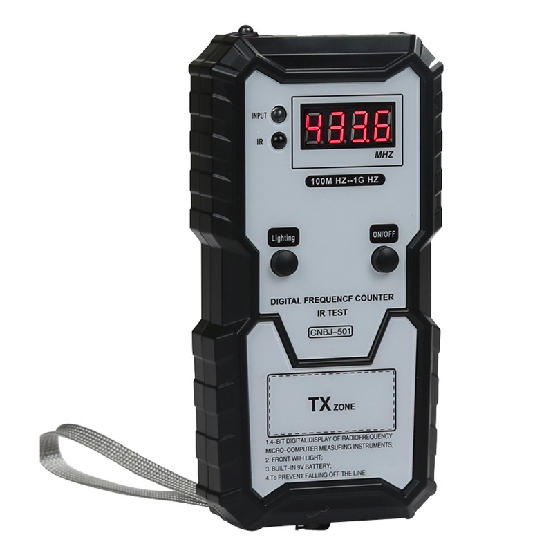 Car Keys Infrared Frequency Tester 100M-1GHZ 4-bit Digital Electronic Infrared