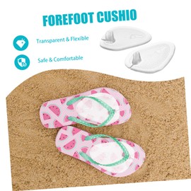 Baluue 2pairs Forefoot Cushion Gel Pads for -flops Metatarsal Inserts for Women Foot Support for Fit for Shoe Types