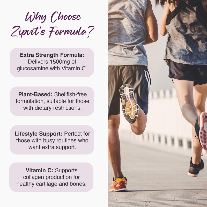 Zipvit Glucosamine Sulphate 2KCl 1500mg with Vitamin C, High Strength