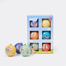 Bluey Christmas Baubles 6 Pack