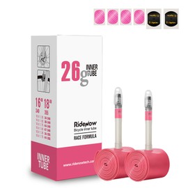 RideNow Folding Bike Inner Tube TPU Bicycle Inner Tube 2 Pack 26g 16/18 Inch (346-355 mm) Tubes, Ultralight Inner Tube with Presta Valve 65 mm