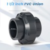 Wacjak 1-1/2 Inch PVC Union Pipe Fitting, High Pressure Schedule
