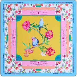 Cute Mahjong Mat Neoprene Rubber Mat Free Sample for Mahjong Casino Poker Party Game TablesSize: 800mm*800mm, Color: multi-10