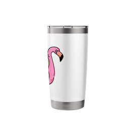 Lazy Sloth Graphic with Flamingo Pool Float Stainless Steel Insulated Tumbler
