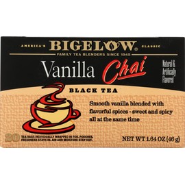 Bigelow Tea Chai Vanilla 20 Bags (Pack of 4)