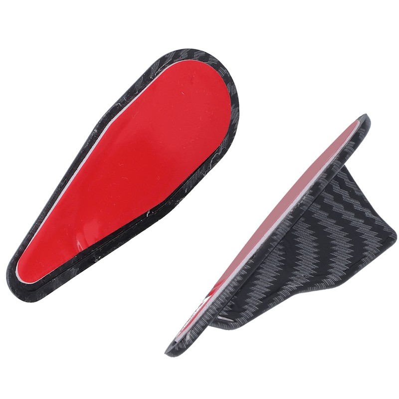 10PCS Shark Fin Kit Spoiler Wing Set with Carbon Fiber