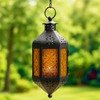 Vela Lanterns 11.5" Hanging Moroccan Decorative Candle Lantern Lamp –