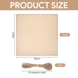 Pack of 12 Fabric Napkins Beige Muslin Place Mat Linen Napkins Beige Cream Wedding Birthday Easter Party Mother's Day Fabric Napkins Linen Napkins Wedding Napkins