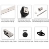 EaseLife 6 FT Brushed Nickel Sliding Barn Door Hardware Track