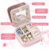 Regalos de Cumpleaños para Mujeres,Estuche Organizador de Joyas para Viajes