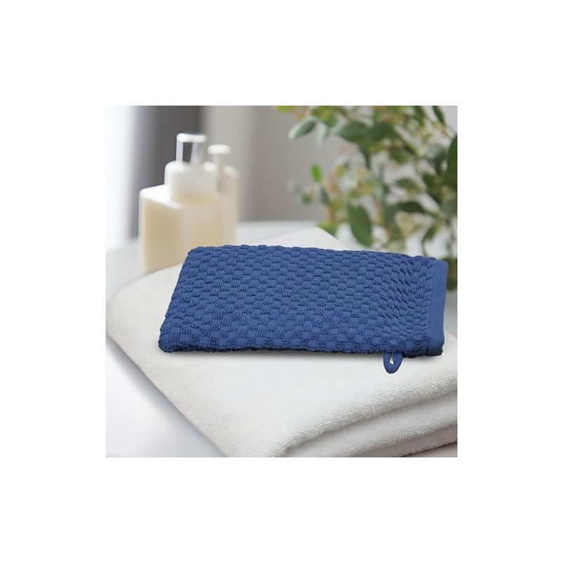 Cotton Craft Guantes Baño Exfoliantes Juego Toalla Tela Gofre Spa