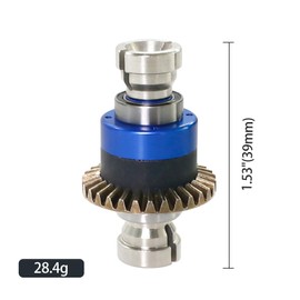 Assembled Differential 30T Front and Rear Universal Upgraded Metal Differential for 1/18 Granite GROM 1/14 Mojave Accessories for 1/18 2S Granite Big Foot Truck Granite GROM RTR (Bule)