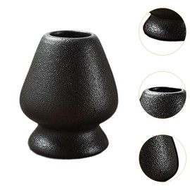 DimyFew Ceramic Matcha Whisk Holder Set for Tea Connoisseurs, Black