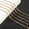 KYUNHOO 32.8 Feet Thin Paperclip Chains Width 4MM Craft Chain