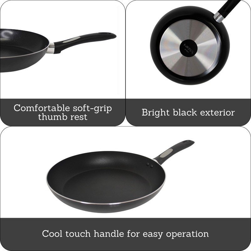 Mirro A7970784 Get A Grip Aluminum Nonstick 12-Inch Fry Pan