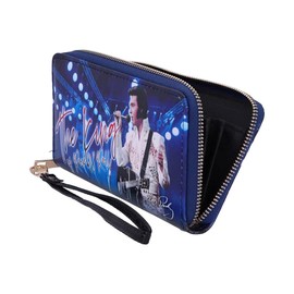Nemesis Now Elvis The King of Rock and Roll Blue Womens Purse, 19cm