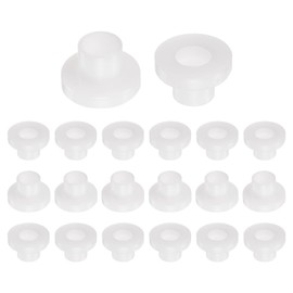 QUARKZMAN Pack of 20 Flange Bushings Plastic Plain Bearings ID 8 mm x OD 10 mm x Length 11 mm Nylon Bushings, White